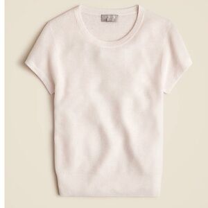 J. Crew Ribbed Featherweight Cashmere T-Shirt Size Medium